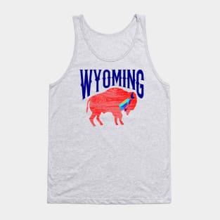 Wyoming Buffalo Eagle Feathers Tank Top